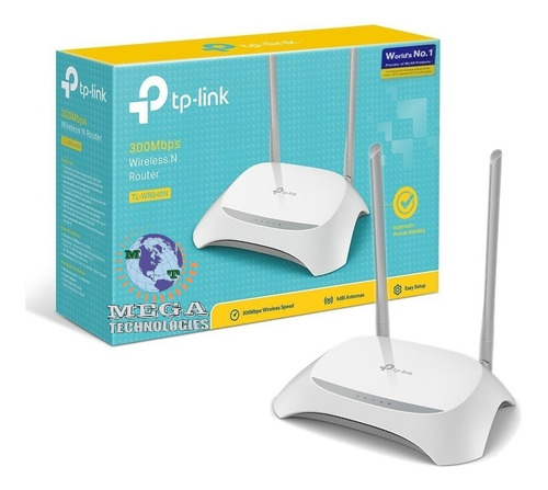 Router Tp-link Wr-840n 300mbps, 2 Antenas 4 Puertos Lan