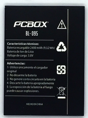 Batería Celular Pcbox Pcb King I316 3.8v Genérica