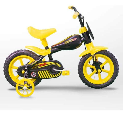 Bicicleta Aro 12 Infantil Track Bikes Tracktor Pa Amarelo Cor Preto Tamanho do quadro 8