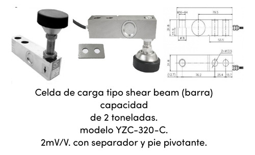 Celdas De Carga De Barra Shear Beam Balanza Peso Básculas