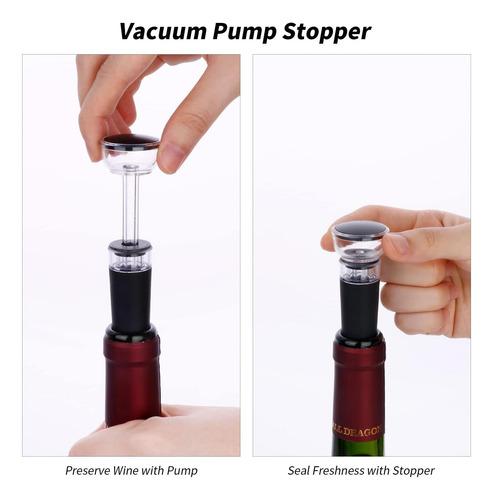 Abridor De Botellas De Vino 4-en-1, Acero Inoxidable, Manual