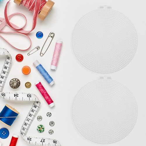 10 Láminas De Malla De Plástico Hechas A Mano Para Coser En