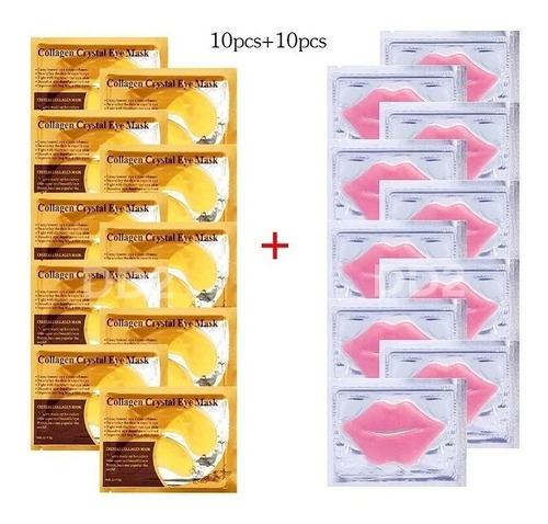 Imagen 2 de 9 de 20 Mascarillas Parches Para Labios Colageno Y Ojeras Oferta
