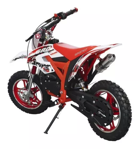 Mini Moto Infantil Gasolina 2 Tempos 49CC Cross Trilha Off Road Importway  WVDB-006 Dirt - AZUL