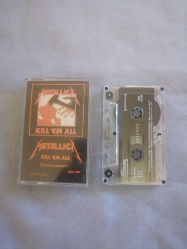 Metallica Kill Em All Cassette Megaforce Rarisimo