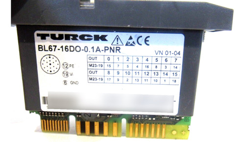New Turck Bl67-16do-0.1a-pnr I/o Module Bl67-16do-0.1a-p Ddb