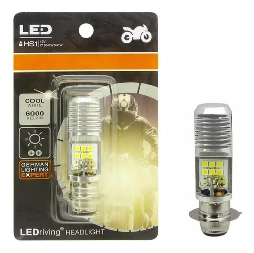 Ampolleta Led Para Moto H-6 De Luz Blanca 12volt