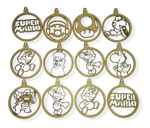 comprar 12 Esferas Navideñas Super Mario Bros