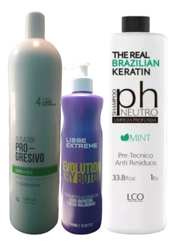 Kit Alisado F4+ Dry Botox+ Shampoo Ph Neutro Envío Gratis