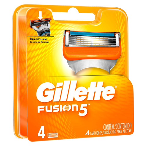 Imagen 2 de 4 de Repuestos para afeitar Gillette Fusion5 4 u