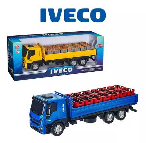 Caminhão Brinquedo Infantil Miniatura Iveco Tector Dropside