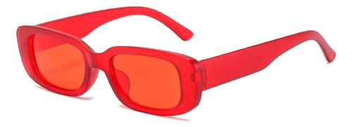 Óculos De Sol Bulier Modas Hype, Cor Vermelho Armação De Acetato, Lente De Policarbonato Haste De Acetato