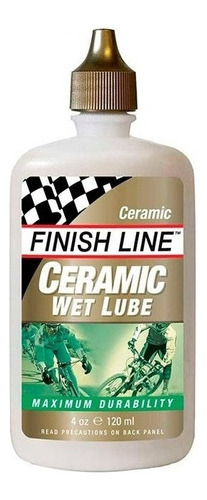 Lubricante Cadena Cerámico Finish Line Wet Humedo 4 Oz