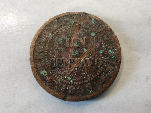 Moneda Chile 1 Centavo 1898 (x756