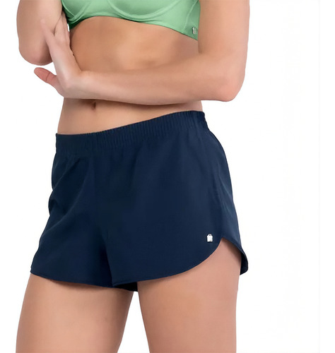 Short Curto Liso Moda Praia Secagem Rápida Poliéster She