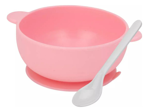 Tigela Silicone Bebê Com Ventosa E Colher Unyhome