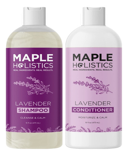 Champú Y Acondicionador De Lavanda De Aromaterapia, Maple Ho