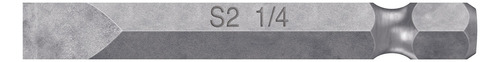 Puntas Planas 1/4´ Maquinado Zanco 1/4´ Acero S2 5pz 12171