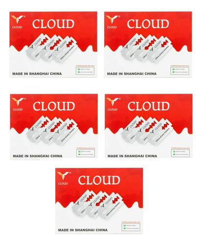 Cloud Hojas De Afeitar Caja 50 Filos Acero Barberia