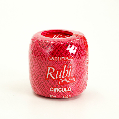 Caja De 10 Hilos Para Bordar Rubi Perle Caja 100% Algodon Fucsia 3640