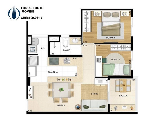 Imagem 4 de 15 de Apartamento Com 2 Dormitórios E 1 Vaga No Sapopemba - 2431