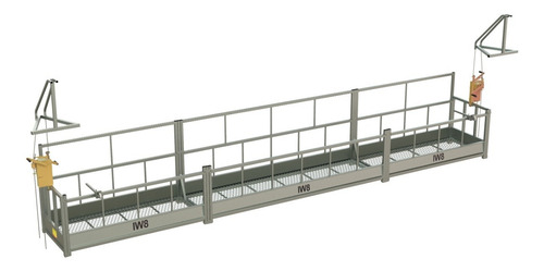 Andaime Suspenso Balancim Manual 7m X 90cm Sem Cabos De Aço