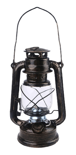 (bz) Lámpara De Aceite Led Vintage De Metal, Linterna Portát