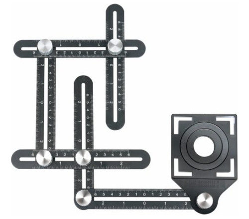 Regla Posicionadora Para Ceramica 6 Brazos 174mm Uyustools