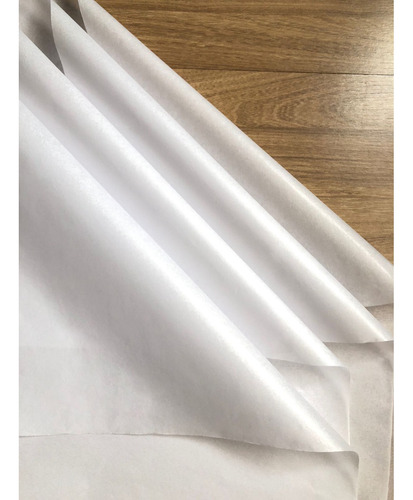 Papel De Seda 23x50cm Branco 100 Folhas Lisa