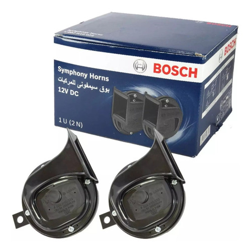 Imagen 2 de 10 de Bocinas Caracol Bosch 12v Par 80 Watts