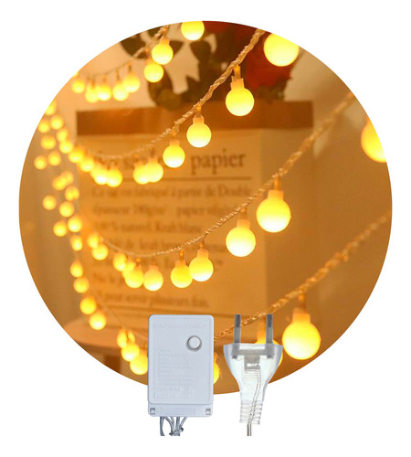 Luces de navidad y decorativas Libercam  ldn-01 4m de largo 220V  Amarillo con cable transparente