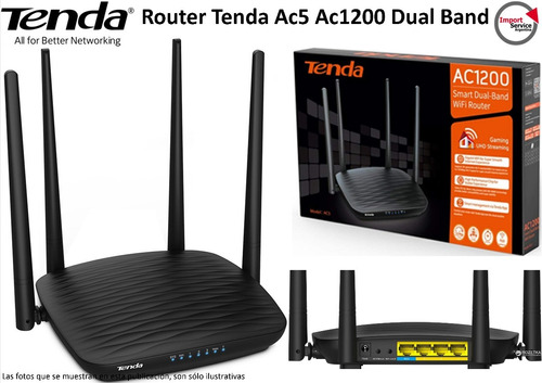 Router Tenda Ac5 Ac1200 Dual Band Inteligente 5dbi