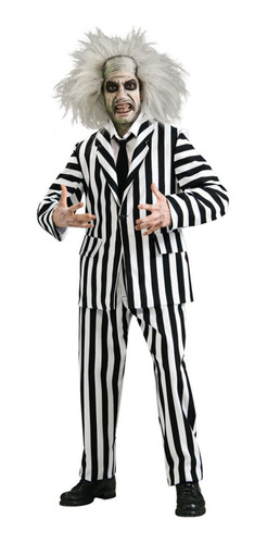 Disfraz Halloween Beetlejuice De Lujo 