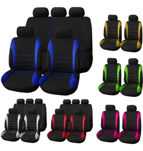 9 Piezas Funda Para Asiento De Auto, Universal