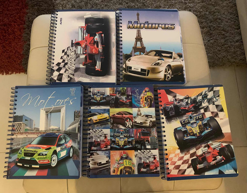 Libretas De Espirales Marca Alpes Linea Motores 6 Materias