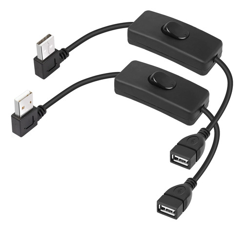 Pngknyocn Cable Corto Usb Con Interruptor De Encendido/apaga