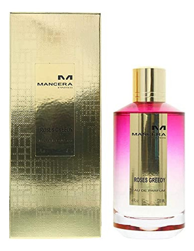 Mancera Eau De Parfum Spray, Rosas Codicioso, 4 Fl D4fqi