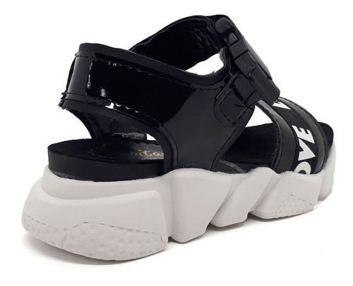 Imagen 3 de 7 de Sandalia Nena Plataforma Gomon Abrojo Liviana Deportiva Moda