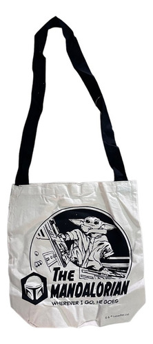 Bolsa Ecologica De Tela Algodon Star Wars Mandalorian Yoda