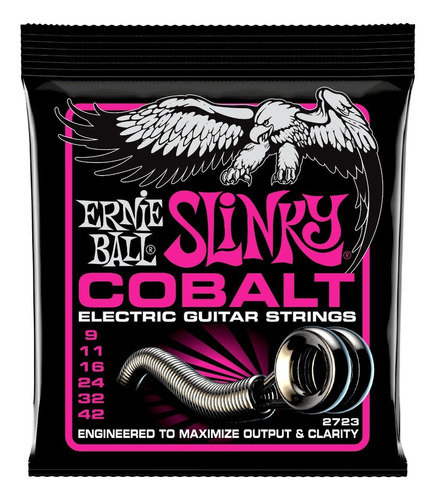 Encordoamento Ernie Ball Slinky Cobalt 09 42 - Usa 2723