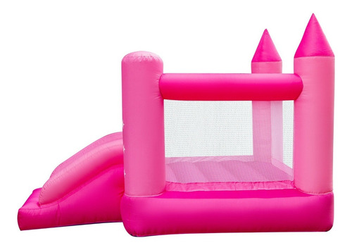 Juego Inflable Castillo Rosa Brincolín Eventos Fiestas Niñas