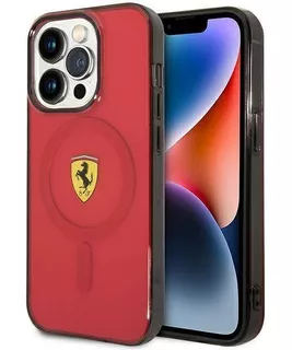 Funda Para iPhone 14 Pro Max Ferrari Translucent Magsafe