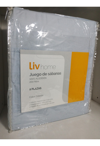 Juego Sabanas 2 Plazas - 200 Hilos / 100% Algodon / Premium