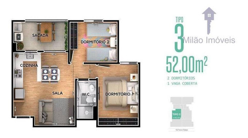 Imagem 7 de 10 de Apartamento Com 2 Dormitórios À Venda, 56 M² - Parque Campolim - Sorocaba/sp - Ap1034