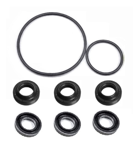 03 Gaxeta + 3 Retentor Pistão + 2 Anel Oring Karcher K 2.500
