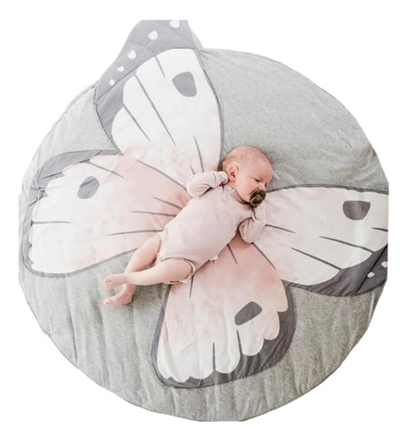 Manta Playmat Para Bebés Diseño Mariposa, 86 Cm 