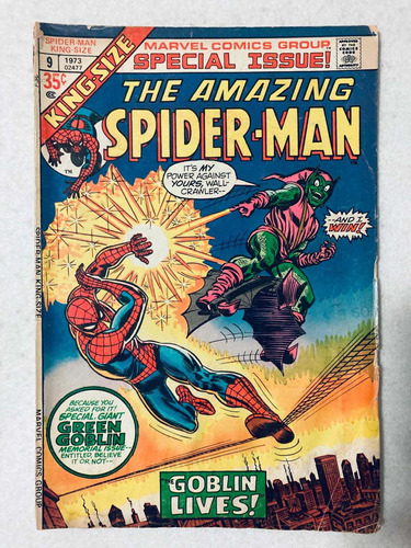 Cómic The Amazing Spiderman #9 Usa 1973 Hombre Araña Goblin