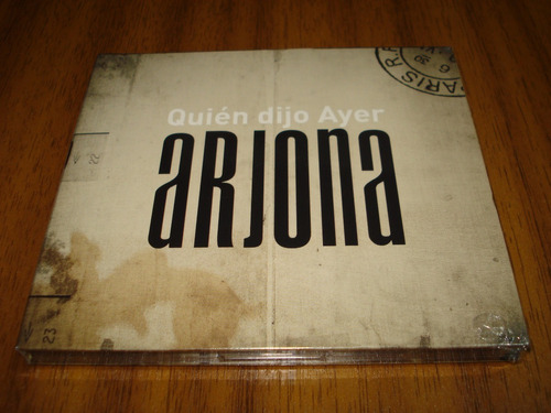 Cd Ricardo Arjona / Quien Dijo Ayer (nuevo Y Sellado) 2 Cd