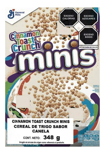 Cinnamon Toast Crunch Minis Cereal De Trigo Y Canela 348gr