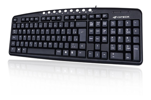 Teclado Office Multimídia C3tech Kb-2237 Usb 